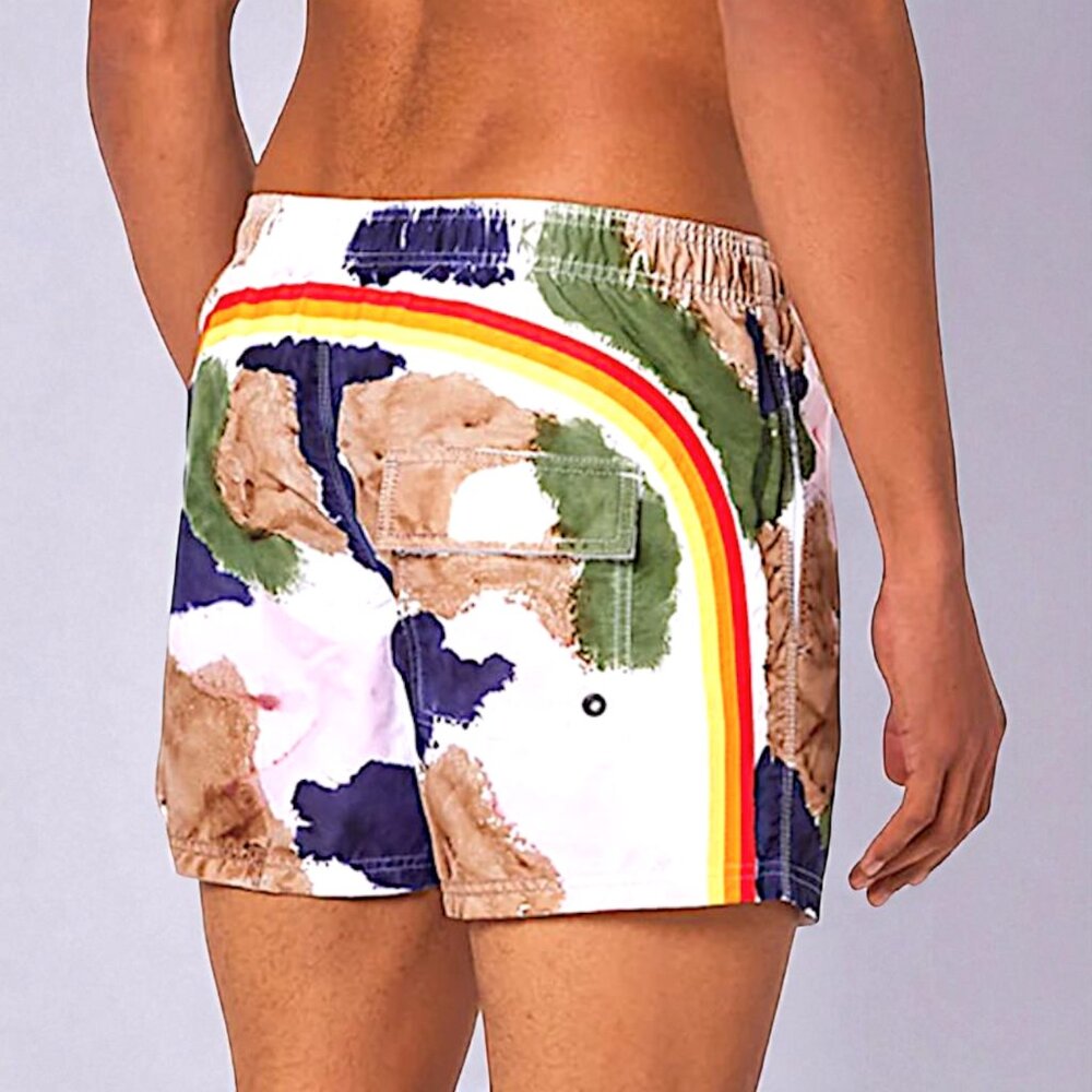 Sundek swim shorts with elastic waistband Goldenwave special editon Multicolor M